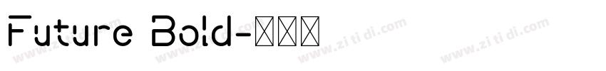 Future Bold字体转换